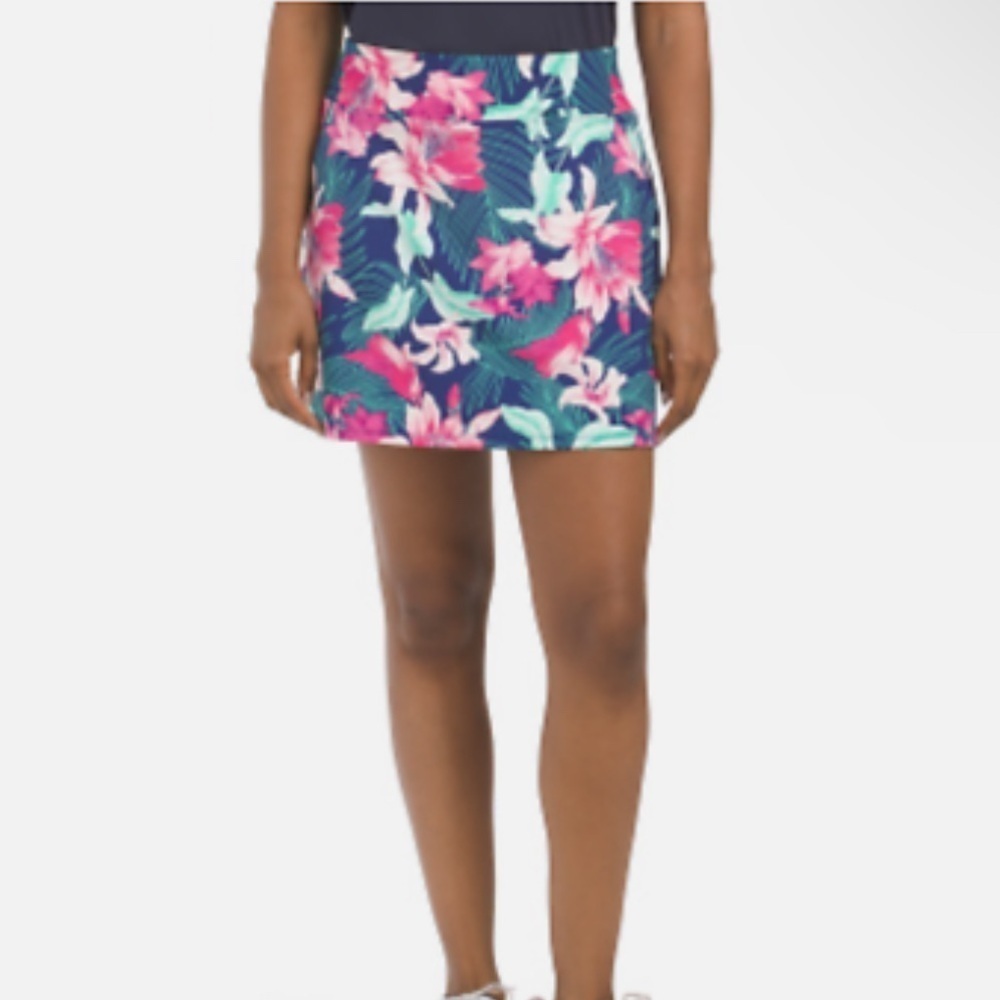 TOMMY BAHAMA Upf 50 Active A-line Pickleball Golf Active Skirt Raquet & Paddle
